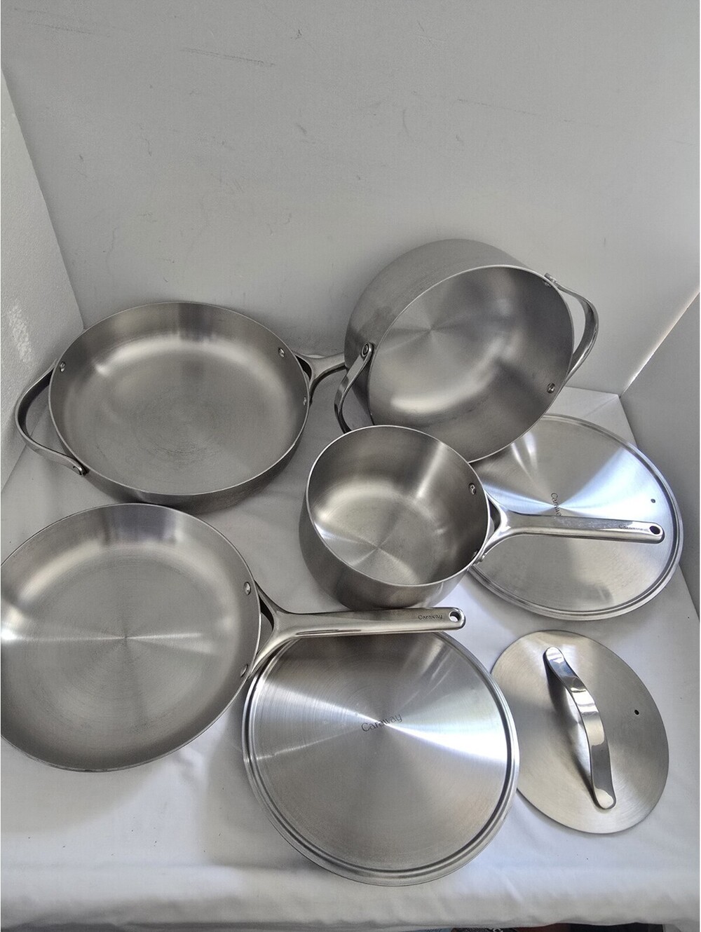 NIOB Caraway 12-Piece Stainless Steel Cookware Set | CW-CSET-201 | w/Storage